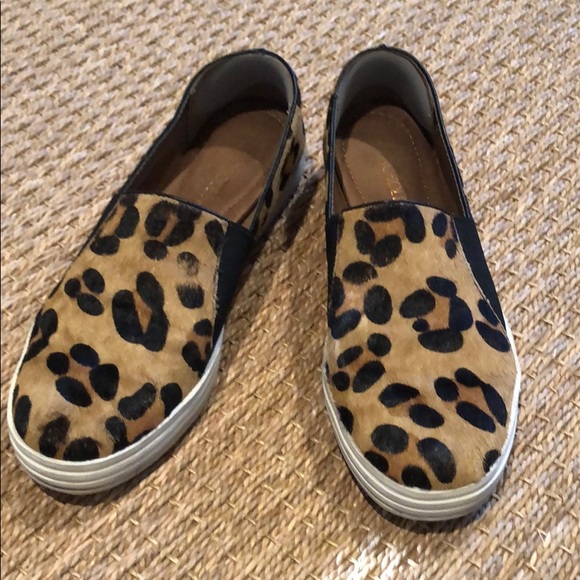 leopard print slip on trainers